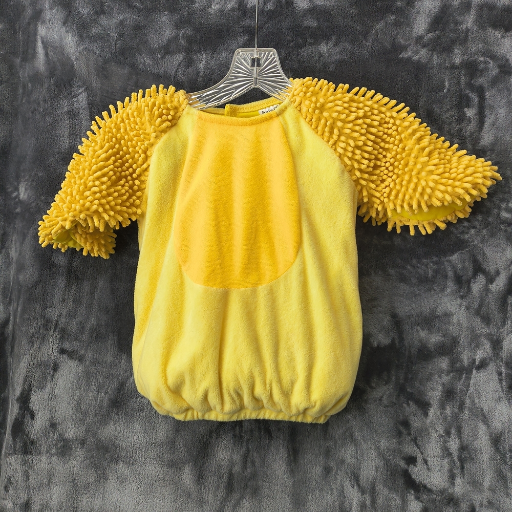 Yellow Fuzzy Baby Romper